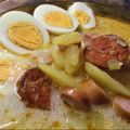 Betti88 Cooksnap-ja, amikor elkészítette a(z) Rakott krumpli leves receptet.
