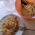 El cooksnap de José Carlos Cárdenes Sosa cuando hizo Espaguetis a la auténtica carbonara (Thermomix).