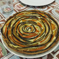 El cooksnap de Pilar Rodríguez cuando hizo Tarta espiral de verduras.