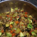 El cooksnap de Marcela Benitez cuando hizo Picadillo a la mexicana con verduras.