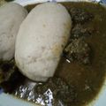 Amma's Confectionery's cooksnap of when they made Swallow(tuwon masara)with boabab soup(miyan kuka).