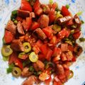 El cooksnap de Alba Fedz Valledor cuando hizo Ensalada de tomate y pimiento con espárragos.