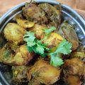Sonal Oza's cooksnap of when they made ભરેલા રીંગણા બટાકા શાક (Bharela Ringan Bataka Shak Recipe In Gujarati).