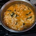 El cooksnap de Gerardo Labra Garcia cuando hizo Sopa de coditos con espinacas.