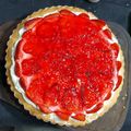 El cooksnap de Evelin Mansilla cuando hizo Tarta de frutilla, crema y gelatina.