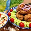 Madhu Walter का कुकस्नैप जब उन्होंने के एफ सी चिकन (KFC chicken recipe in Hindi) बनाया था।