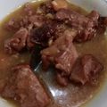 El cooksnap de Sylvie Guillard cuando hizo Pavo guisado con ciruelas pasas.