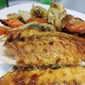 Cooksnap από evipele στη συνταγή Φιλέτο βακαλάου με κρασί, μέλι, μουστάρδα και θυμάρι
