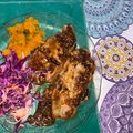 El cooksnap de florencia cuando hizo Chuleta de cerdo a la barbacoa.
