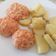 El cooksnap de Evelyn cuando hizo Bolitas de pollo con queso. Thermomix.