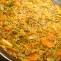 El cooksnap de Rachel Vallverdú cuando hizo Arroz integral con verduras y setas.