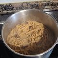 El cooksnap de juantxo cuando hizo Espaguetis con salsa de champiñones.