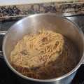 El cooksnap de juantxo cuando hizo Espaguetis con salsa de champiñones.