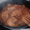 El cooksnap de boladeras cuando hizo Muslos de Pollo deshuesados a la cerveza.