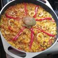 El cooksnap de Marina García cuando hizo Paella de arroz y mariscos.