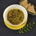 Purvi Modi's cooksnap of when they made Masaledar dahi (curd) bhindi.