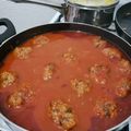 El cooksnap de Ale Guzman cuando hizo Albóndigas en Chipotle.