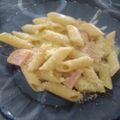 El cooksnap de Walter Jimenez cuando hizo Fideos con crema jamón y queso.