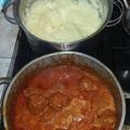El cooksnap de Angel Ventura cuando hizo Albondigas horneadas en salsa roja.
