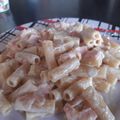 El cooksnap de Daiana Salina cuando hizo Fideos con crema jamón y queso.