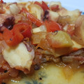 El cooksnap de Inés Ramírez cuando hizo Rejo en salsa picante.