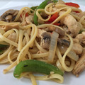 El cooksnap de Irene-Guirao cuando hizo Espaguetis asiáticos.