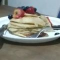 El cooksnap de Melina Reynoso cuando hizo Panqueques Americanos.