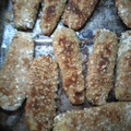 El cooksnap de Teresa Martinez cuando hizo Milanesas de berenjenas con ensalada.
