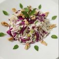Cooksnap από daddymenu food & design Ideas στη συνταγή Παραδοσιακή Πολίτικη σαλάτα (Λευκό και κόκκινο λάχανο, πράσινη πιπεριά και καρύδι)  by DaddyMenu