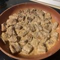 El cooksnap de Eduardo Agudo Alba cuando hizo Churrasco de ternera al queso de cabra.
