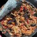 Cooksnap dari Amanda Aurora untuk resep Terong dan Tempe Penyet Sambal Terasi