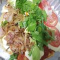 El cooksnap de Piqui cuando hizo Pizza keto sin harina, con masa de pollo.