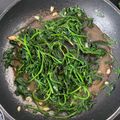 Cooksnap của Nhàn Phạm khi họ làm theo món Rau mồng tơi xào tỏi chay