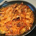 El cooksnap de Manuela cuando hizo Arroz con conejo y alcachofa.