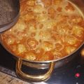 El cooksnap de Víctor cuando hizo Albóndigas en salsa Española.
