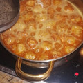 El cooksnap de Víctor cuando hizo Albóndigas en salsa Española.