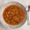 Katalin Kneip Cooksnap-ja, amikor elkészítette a(z) Zöldborsó leves (zab)galuskával receptet.
