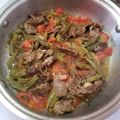 El cooksnap de Cecy cuando hizo Bistec con papas y nopales.