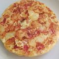 El cooksnap de Marian Peña Chacon cuando hizo Tortilla de patatas con jamón York y queso.