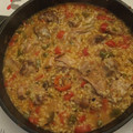 El cooksnap de Susana cuando hizo Arroz con conejo.