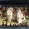 El cooksnap de Alberto Caba cuando hizo Filete de bacalao al horno.