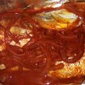 El cooksnap de Mireya Mendez cuando hizo Filetes empapelados al achiote.