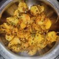 tanya jha's cooksnap of when they made Masala Arbi.