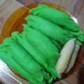 Cooksnap dari Bunda Arsy untuk resep Es Pisang Ijo dadar