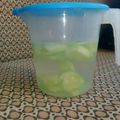 El cooksnap de Trini cuando hizo Agua de pepino para adelgazar.
