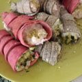 il Anna Arveda quando ha preparato Cannoli di rucola con crema al salmone