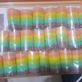 Cooksnap dari Nunuk Indarti untuk resep Mini rainbow roll cake