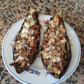 El cooksnap de Celeste Atienza Ubeda cuando hizo Berenjenas rellenas de carne picada y bechamel.
