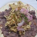 El cooksnap de cocina cuando hizo Tinga de Pollo.