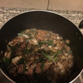 El cooksnap de Alejandra Díaz Sánchez cuando hizo Carne mongoliana.